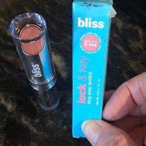 Bliss lock and key long wear lipstick. New